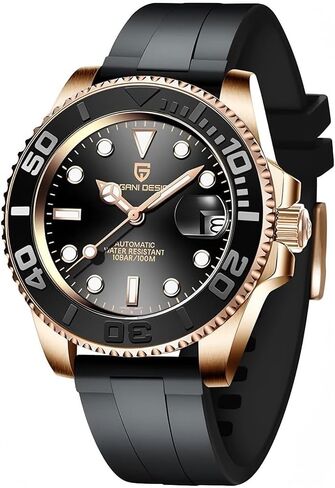 CADISEN Pagani Design Watch for Men Automatic NH35 Mechanical 100M Waterproof Stainless Steel Sapphire Glass Yacht Wristwatch Rotating Bezel 100 Meter Waterproof Automatic Watch PD-1651 in Saudi Arabia