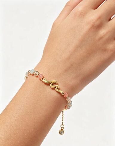 16-Year-Old Wave Bracelet Birthday Gift, Cute Pendant Bracelet, Colorful Personalized Gift, Suitable for Sister's 16th Birthday Gift (waves-01) in Saudi Arabia