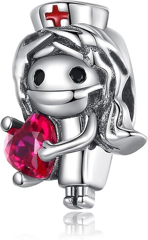Charms Beads 925 Sterling Silver Animal Heart Flower Friend Dangle Pendant with 5A Cubic fits for Charms Bracelets for Woman Valentine's Day Mother's Day Christmas Graduation Birthday Gift in Kuwait
