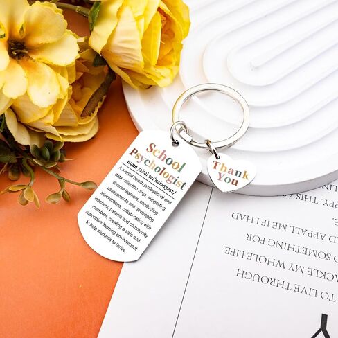 School Psychologist Gifts for Women Men Psychology Keychain Gifts for Counselor Teacher Unique Birthday Christmas Gift for Psychology Majors Cool Stuff School Counselor Gift Ideas in Kuwait