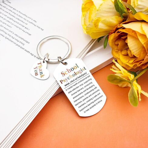 School Psychologist Gifts for Women Men Psychology Keychain Gifts for Counselor Teacher Unique Birthday Christmas Gift for Psychology Majors Cool Stuff School Counselor Gift Ideas in Kuwait
