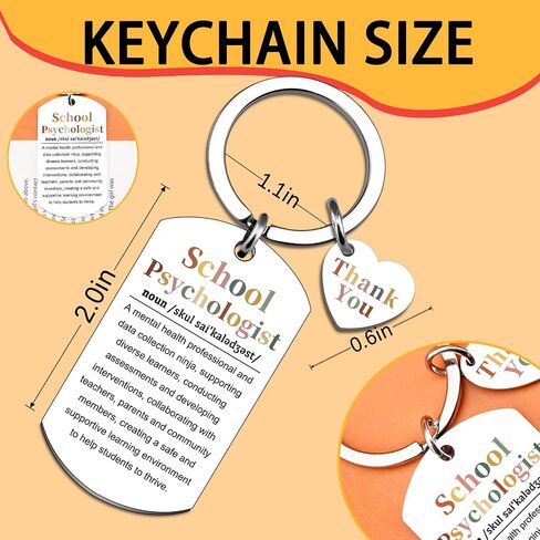 School Psychologist Gifts for Women Men Psychology Keychain Gifts for Counselor Teacher Unique Birthday Christmas Gift for Psychology Majors Cool Stuff School Counselor Gift Ideas in Kuwait