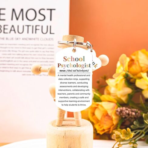 School Psychologist Gifts for Women Men Psychology Keychain Gifts for Counselor Teacher Unique Birthday Christmas Gift for Psychology Majors Cool Stuff School Counselor Gift Ideas in Kuwait