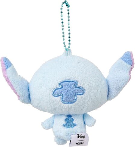 MINISO Disney Lilo and Stitch Plush Keychain, Cute Bag Charm for Backpack Handbag Tote Bag Car Key Chain Birthday Gifts for Girls Boys Women Men Stitch Fans, Big Head Stuffy Pendant with Barky Sound in Saudi Arabia