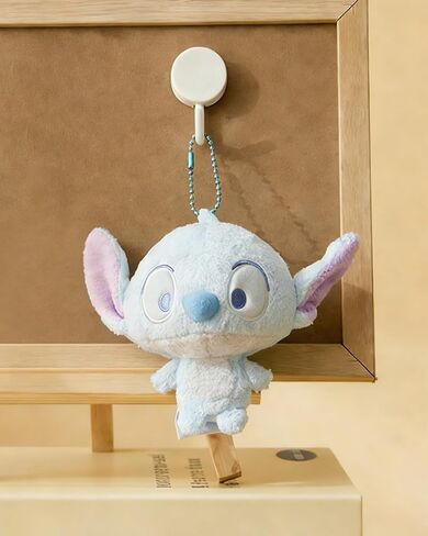 MINISO Disney Lilo and Stitch Plush Keychain, Cute Bag Charm for Backpack Handbag Tote Bag Car Key Chain Birthday Gifts for Girls Boys Women Men Stitch Fans, Big Head Stuffy Pendant with Barky Sound in Saudi Arabia