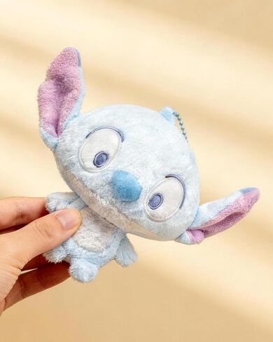 MINISO Disney Lilo and Stitch Plush Keychain, Cute Bag Charm for Backpack Handbag Tote Bag Car Key Chain Birthday Gifts for Girls Boys Women Men Stitch Fans, Big Head Stuffy Pendant with Barky Sound in Saudi Arabia
