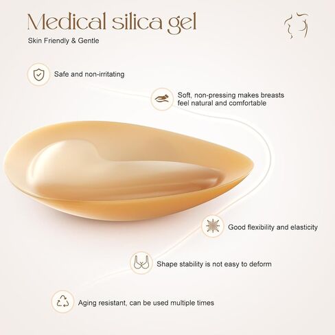 Double Sided Sticky Bra Inserts, Reusable Push Up Adhesive Pads with Padding for Bikini, Swimsuit, Sports Bra in Saudi Arabia