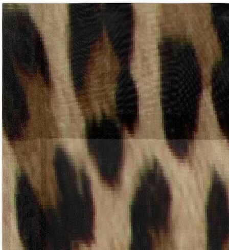 ستائر ليوبارد شفافة مقاس 55 × 84 بوصة طول 2 لوحة مجموعة ستائر | الحيوان الجلد قضيب جيب نافذة الستار لوحات لغرفة المعيشة المطبخ غرفة الطعام غرفة نوم ديكور المنزل 2 لوحة in Kuwait