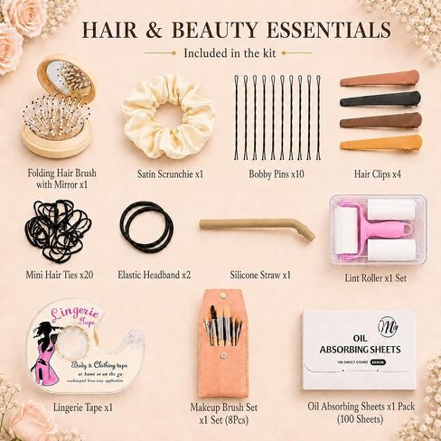 Wedding Emergency Kit for Bride, 100+ Pieces with 40+ Essentials, Bridal Emergency Kit for Wedding Day, Holiday Events and Travel in Saudi Arabia