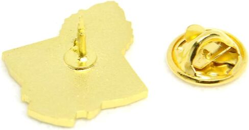 Catholic Town Our Lady of Charity "Virgen de la Caridad del Cobre" Lapel Pin, Small Gold Tone with Color (VCP-G) in Kuwait