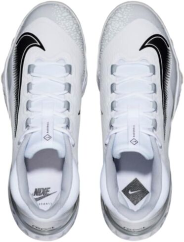 حذاء البيسبول Nike Alpha Huarache Elite 4 Low MCS FD6255-100 أبيض-رمادي-أسود للرجال - 10.5 US in Kuwait