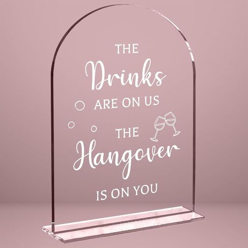 Wedding Sign Decor, Please Take One Sign, 5x7 Inch Arch Acrylic, Wedding Sign for Reception & Event, Bridal Shower Decorations, Wedding Table Sign Accessories for Anniversary And Party in Saudi Arabia