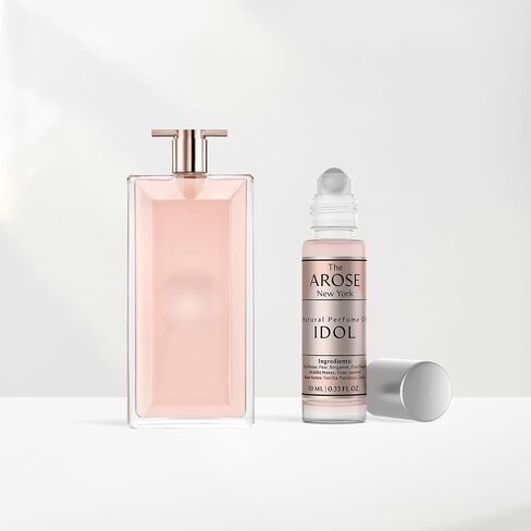 Idol Perfume Oil by The Arose New York for Women, Travel Size, 10ml | Inspired by Idole. Alcohol-free, vegan, long-lasting oil with rose, jasmine, pear & vanilla. Pocket size, great gift in Kuwait