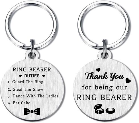 هدايا Yobent Ring Bearer - شكرًا لك على كونك سلسلة مفاتيح الزفاف الخاصة بنا - هدايا حفلات الزفاف in Kuwait