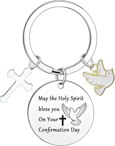 Christian Gifts for Women Baptism Gifts First Communion Gift Inspirational Bible Verse Keychain Religious Present in Kuwait