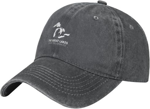 Unsalted-and-Shark-Free Michigan-Great-Lakes Baseball Cap for Men Women Hats Low Profile Cotton Sport Cap Outdoor Trucker Hat in Saudi Arabia