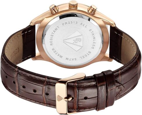 PIERRE RICHARDSON Men’s Luxury Watch PR2320 – Silver Stainless Steel Quartz, 44mm, 5ATM Water Resistant, Scratch-Resistant Sapphire Crystal Glass in Saudi Arabia