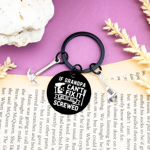 Grandpa Keychain Gifts From Granddaughter Grandfather Gift For Christmas Funny Best Grandpa Gifts Keychain in Saudi Arabia