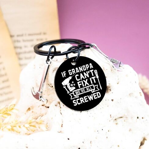Grandpa Keychain Gifts From Granddaughter Grandfather Gift For Christmas Funny Best Grandpa Gifts Keychain in Saudi Arabia