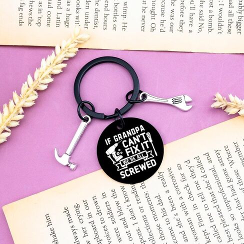 Grandpa Keychain Gifts From Granddaughter Grandfather Gift For Christmas Funny Best Grandpa Gifts Keychain in Saudi Arabia