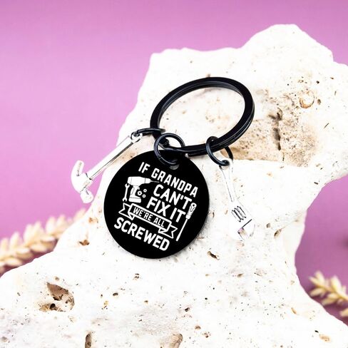 Grandpa Keychain Gifts From Granddaughter Grandfather Gift For Christmas Funny Best Grandpa Gifts Keychain in Saudi Arabia