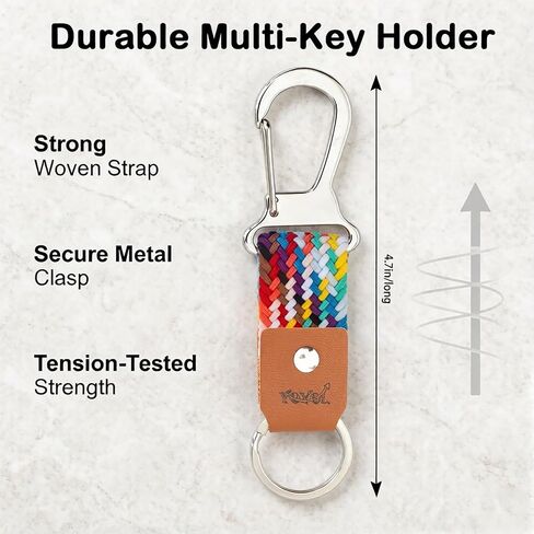 Stainless Steel Keychain, Short Belt Loop Key Clip, Durable Key Organizer for Home use and Car Keys in Kuwait