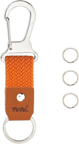 Stainless Steel Keychain, Short Belt Loop Key Clip, Durable Key Organizer for Home use and Car Keys in Kuwait