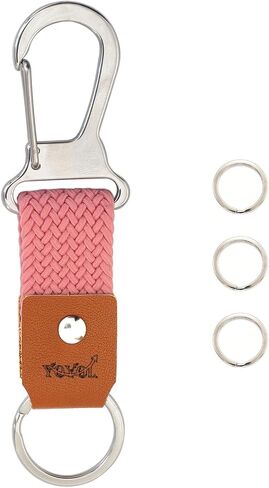 Stainless Steel Keychain, Short Belt Loop Key Clip, Durable Key Organizer for Home use and Car Keys in Kuwait
