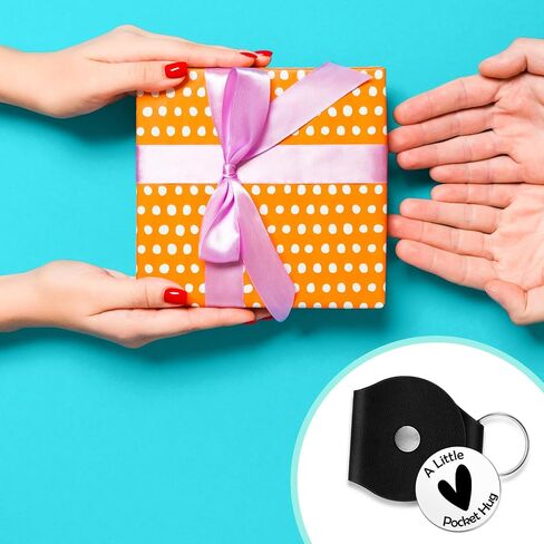 هدايا التعاطف رمز العناق مع سلسلة مفاتيح جلدية سوداء جيب عناق رمز ذكرى هدية التعاطف لفقدان الأصدقاء والأسرة تعزية الحزن هدايا تذكارية الحزن رموز مزدوجة من الفولاذ المقاوم للصدأ in Kuwait
