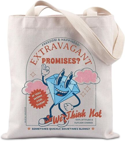 TIIMG Freedom & Happiness Gift Inspiring Sobriety Gift Sober Self-control Addiction Recovery Gift Tote Bag in Kuwait