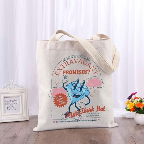 TIIMG Freedom & Happiness Gift Inspiring Sobriety Gift Sober Self-control Addiction Recovery Gift Tote Bag in Kuwait