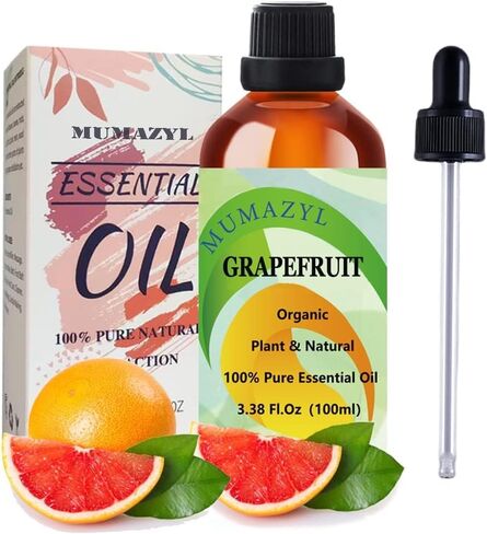 Grapefruit Essential Oil, Grapefruit Oil for Diffuser Cleaning Home Bedroom Perfumes Humidifier Soap Candles 100ml 1 Pack in Saudi Arabia
