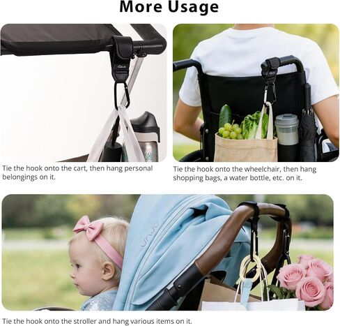 Luggage Strap and Hooks 3PCS for Securing Belongings to Suitcase, Adjustable Connector Strap Add a Bag or Backpack, Connect 2 Similar Size Suitcases, 2 Hooks with Velcro Fixing Travel Accessories in Saudi Arabia