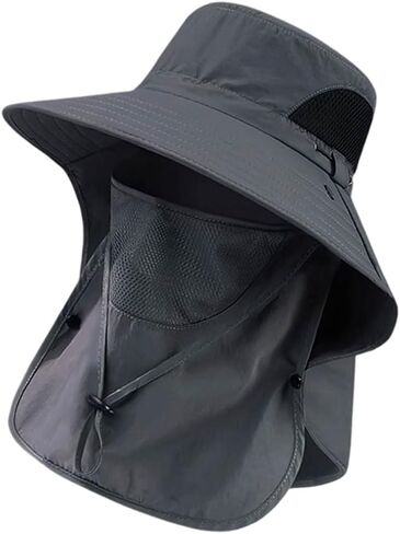 Hat for Men Outdoor Activities with Breathable Nylon and Wide Brimmed Headwear Men ' S Sun Hat with Adjustable in Saudi Arabia
