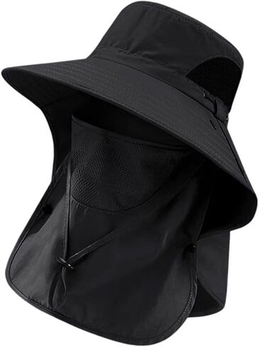 Hat for Men Outdoor Activities with Breathable Nylon and Wide Brimmed Headwear Men ' S Sun Hat with Adjustable in Saudi Arabia
