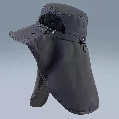 Hat for Men Outdoor Activities with Breathable Nylon and Wide Brimmed Headwear Men ' S Sun Hat with Adjustable in Saudi Arabia