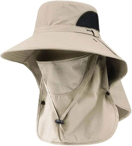Hat for Men Outdoor Activities with Breathable Nylon and Wide Brimmed Headwear Men ' S Sun Hat with Adjustable in Saudi Arabia