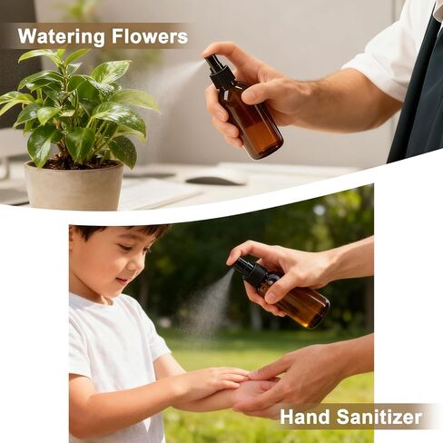 5oz Amber Glass Spray Bottles,6 Pack Small Refillable, for Essential Oils,Cleaning Solutions,Fine Mist for Hair,Facial Hydration,Aromatherapy,Plants,with Durable Nozzle,Labels,Pipettes,Funnels in Saudi Arabia