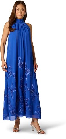 Adrianna Papell Embellished Mikado Gown in Saudi Arabia