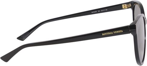 Bottega Veneta Oval Sunglasses BV1022SK 001 Black 55mm 1022 in Saudi Arabia