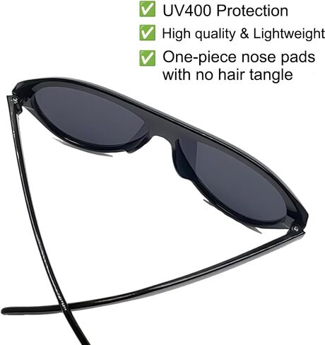 Retro Oversized Aviator Sunglasses For Women Stylish 70s Vintage Shades Sunglasses Trendy Plastic Frame No Tangle in Saudi Arabia