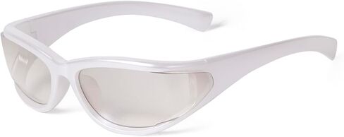 JUDOO Wrap Around Y2K Sunglasses for Women Men, Rave Festival Trendy Fashion UV400 Glasses Oversized Wraparound Shades in Saudi Arabia