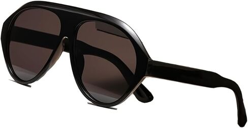 Retro Oversized Aviator Sunglasses For Women Stylish 70s Vintage Shades Sunglasses Trendy Plastic Frame No Tangle in Saudi Arabia