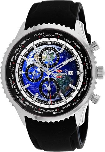 Seapro Men's Meridian World Timer GMT Blue Dial Watch - SP7520 in Saudi Arabia