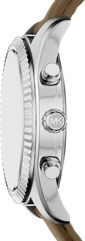 Michael Kors Men's Lexington Chronograph Brown Leather Watch (Model: MK9258) in Saudi Arabia