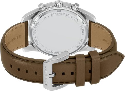 Michael Kors Men's Lexington Chronograph Brown Leather Watch (Model: MK9258) in Saudi Arabia