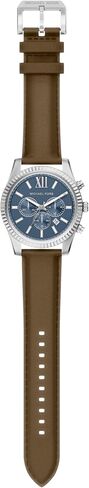 Michael Kors Men's Lexington Chronograph Brown Leather Watch (Model: MK9258) in Saudi Arabia