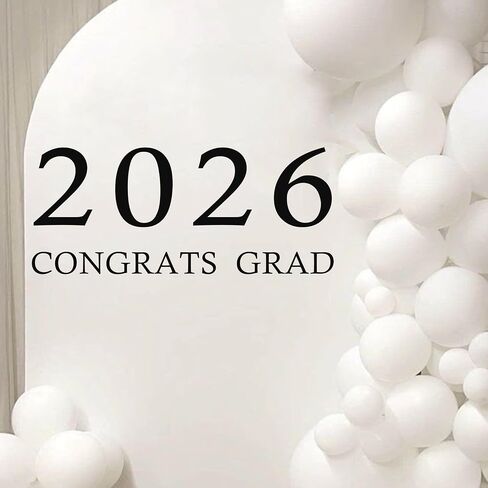 ملصق حائط 2026 Congrats Grad - ملصق مخطط حفلات Congrats Grad لعام 2026، ديكور حائط لحفلات التخرج (Congrats 2026) in Kuwait