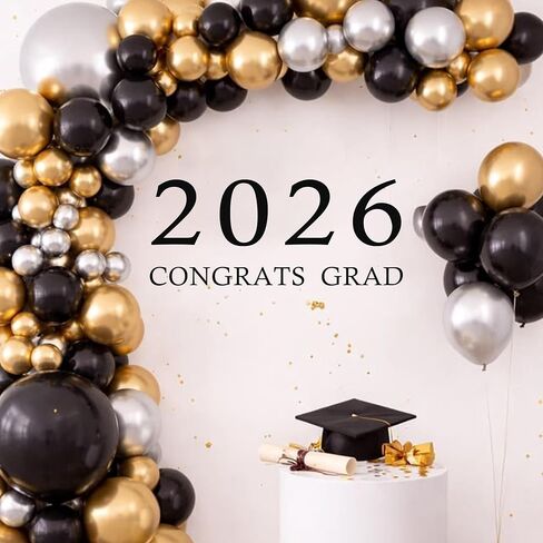 ملصق حائط 2026 Congrats Grad - ملصق مخطط حفلات Congrats Grad لعام 2026، ديكور حائط لحفلات التخرج (Congrats 2026) in Kuwait