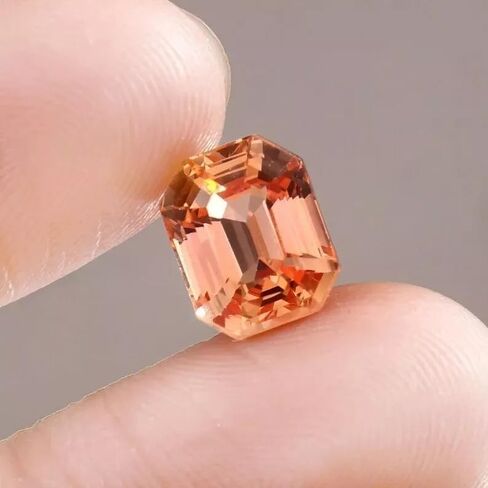 10 Ct Natural Flawless Ceylon Padparadscha Sapphire Octogan Shape Loose Gemstone Collectible Gems Stone For Making Jewelry in Saudi Arabia